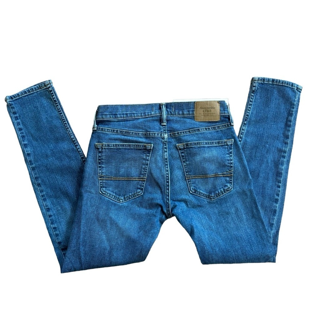 Abercrombie And Fitch Super Skinny 28 X 30 Blue Denim Jeans Casual Comfort Pants